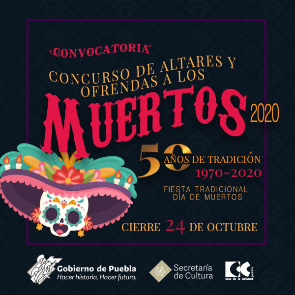 Participa en la edición 50 del tradicional concurso de altares y ofrendas de Casa de la Cultura de Puebla.